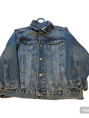 Place Blue Denim Jacket with Metal Accent
